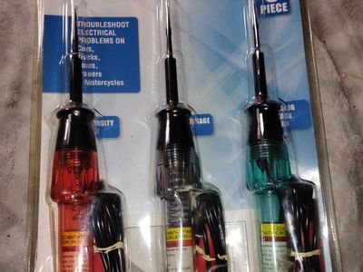 CEN-TECH 3-Piece Circuit Tester Set 63612 for Automotive Electrical Troubleshooting