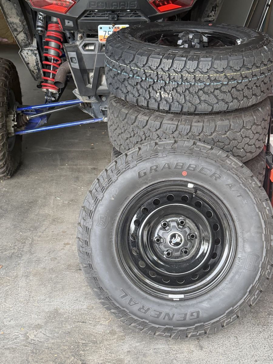 Bronco takeoff wheels and tires 