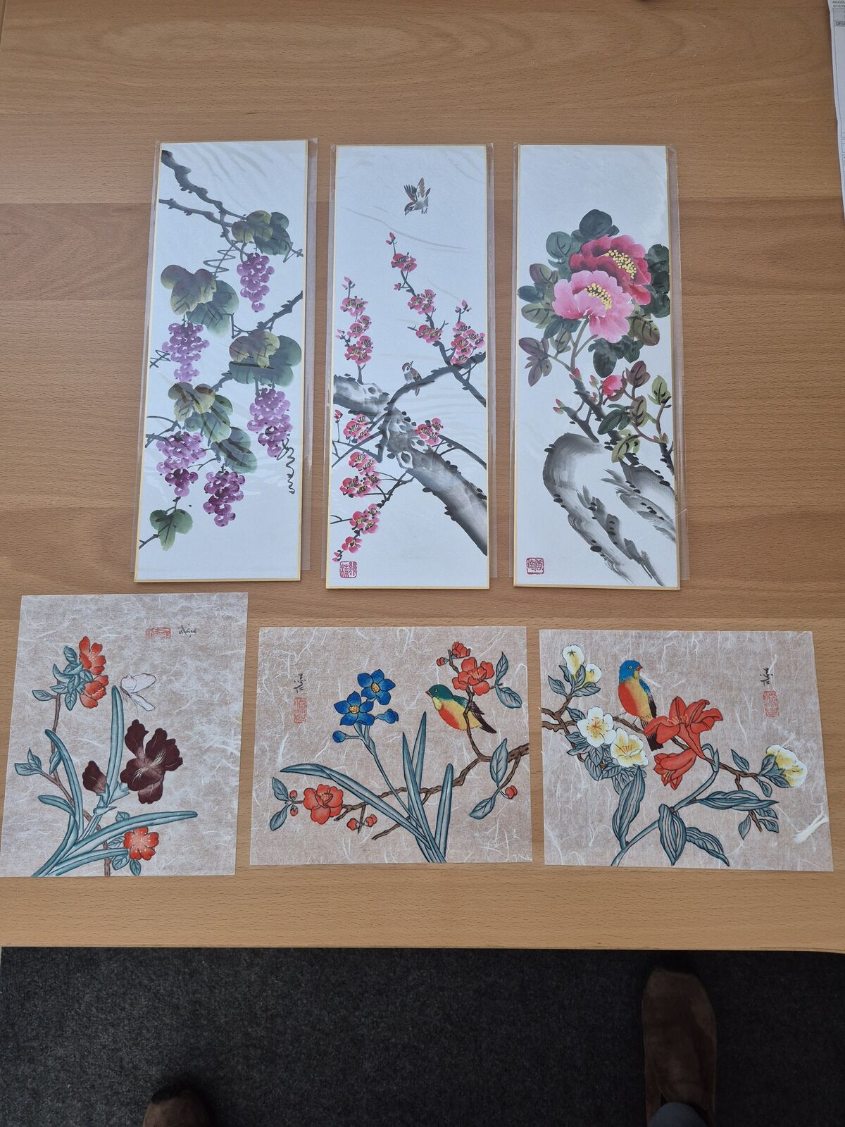 6 pieces of Chinese Artwork