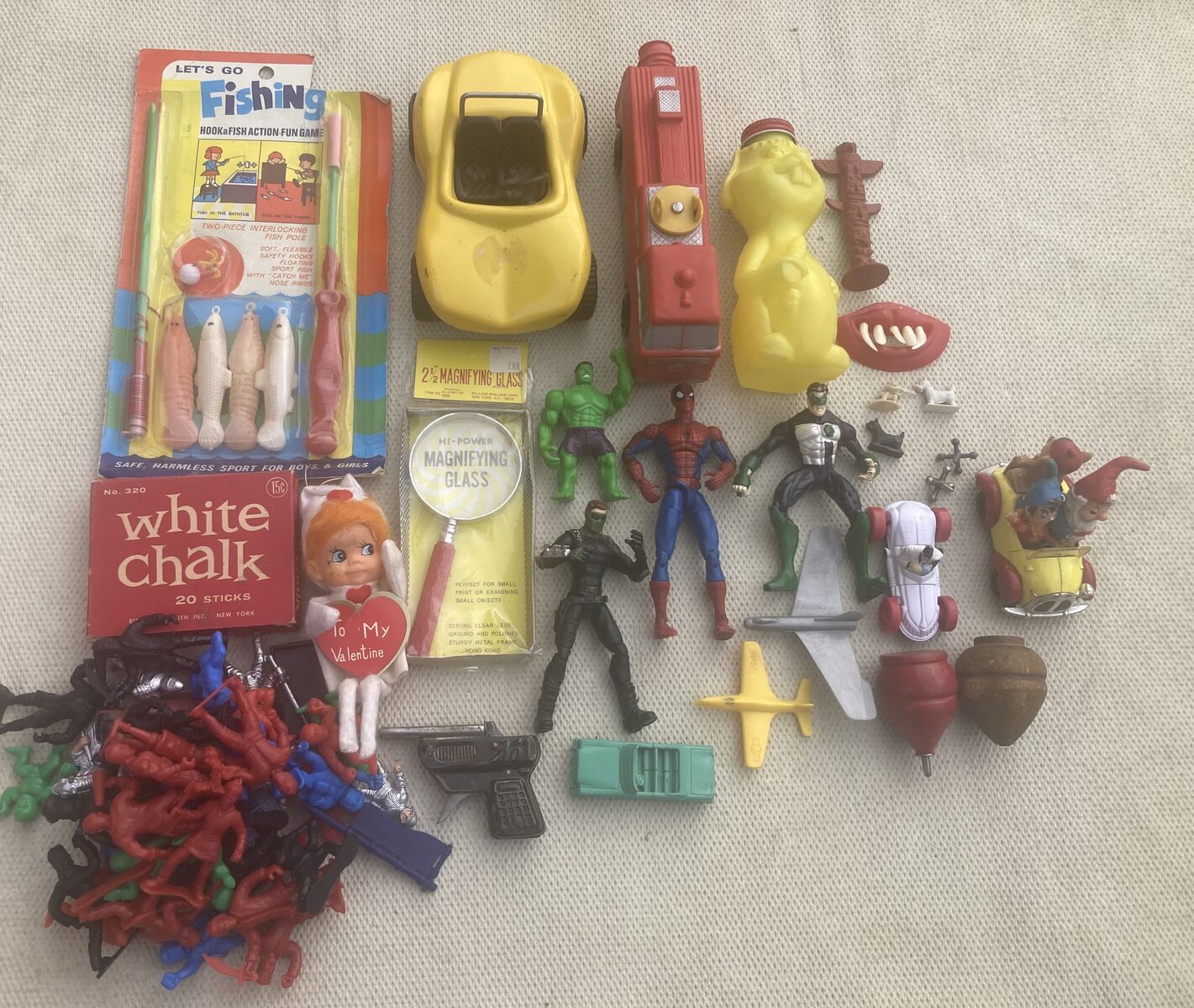 Vintage Toy Junk Drawer Lot Of 71