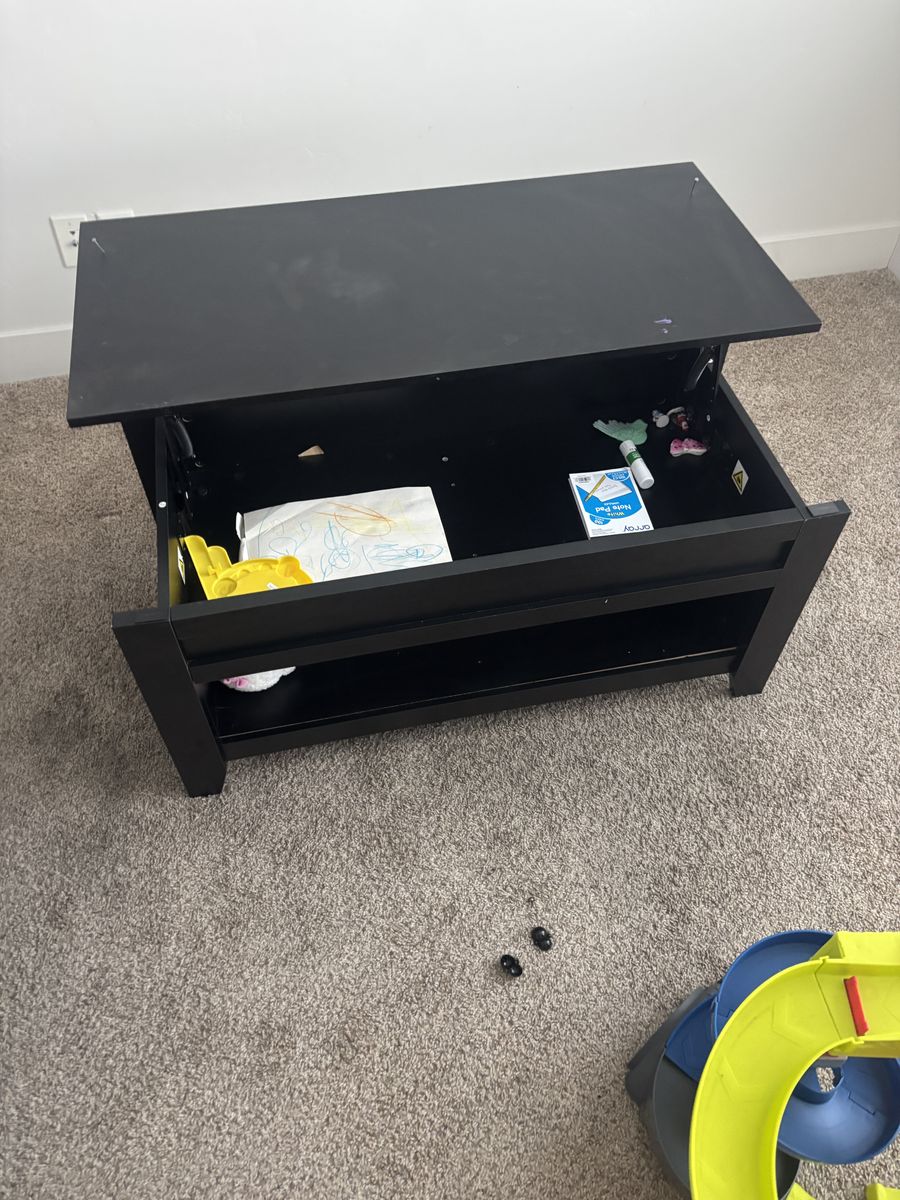 Nice table with functional inside storage drawer
