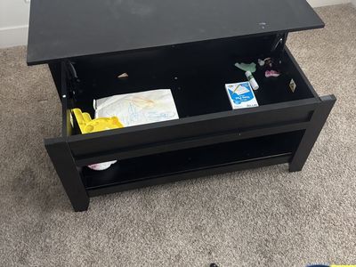 Nice table with functional inside storage drawer