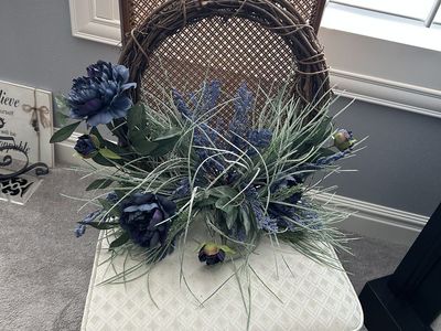 Large New Deep Blue Wreath