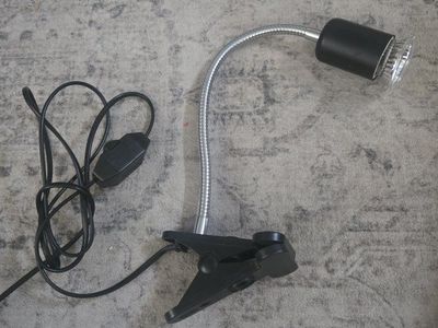 25 w Black UVA and UVB clamp light dimmable