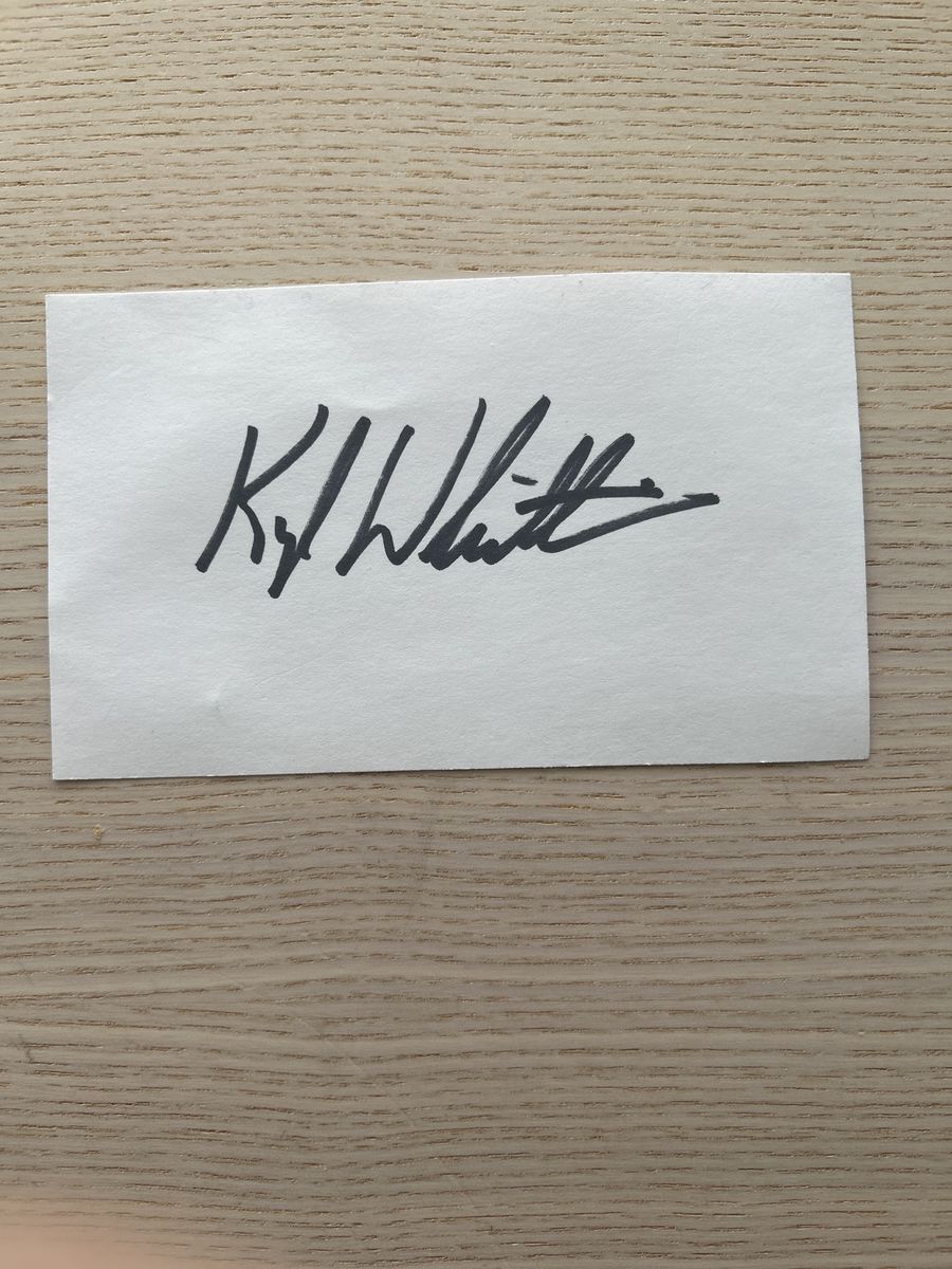 Kyle Whittingham Signed Index Card