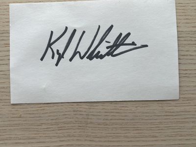 Kyle Whittingham Signed Index Card