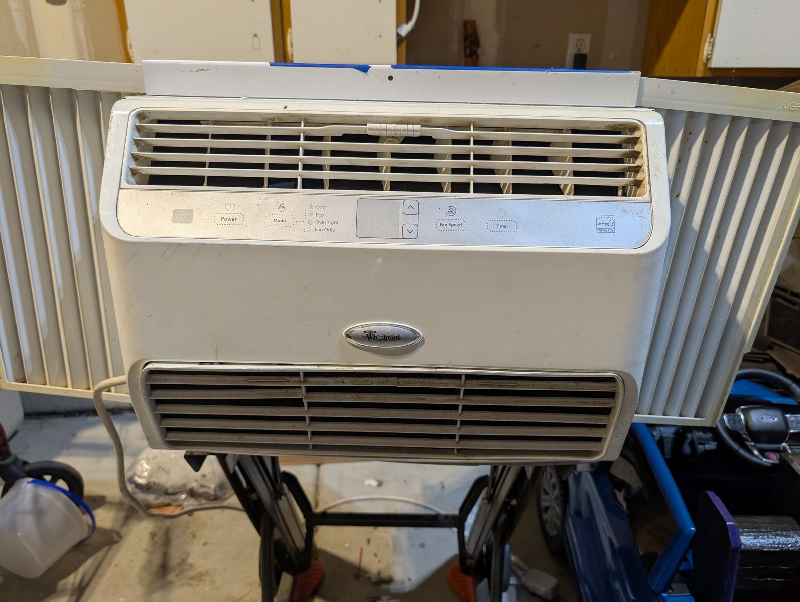 Whirlpool air conditioner model W5wCE128YW0 window unit