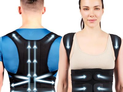 NEW Back Brace Posture Corrector for Women and Men, Adjustable Full Back Support(Medium)