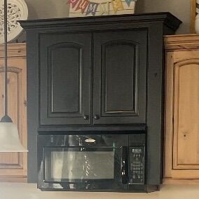 Black Knotty Alder Cabnet