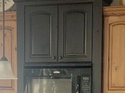 Black Knotty Alder Cabnet