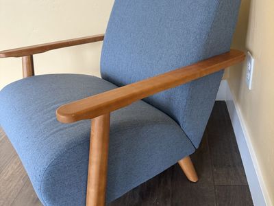 Blue Fabric DecoratIve Chair