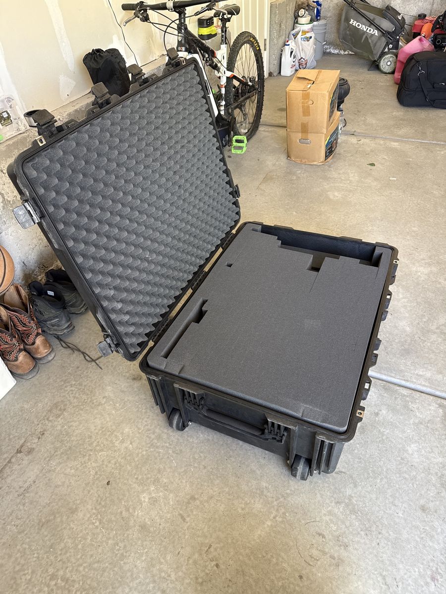 Pelican 1730 Protector Case with Foam - Black, Watertight, Hard Case, Wheels