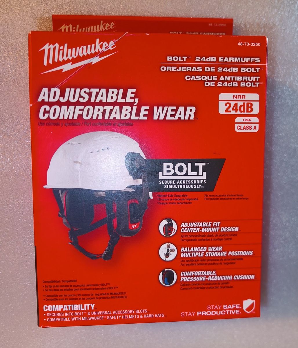 New Milwaukee Bolt 24db Earmuffs
