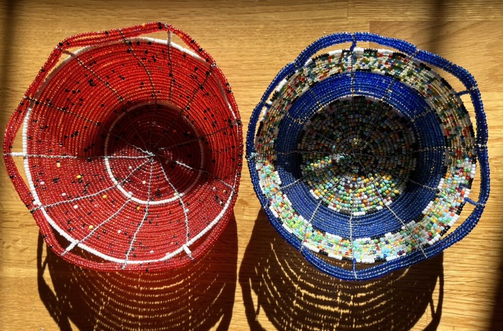 NEW Hand Made Beaded Bowls/Decor