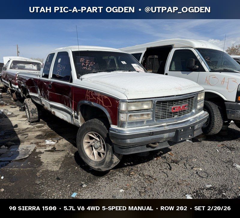 1990 GMC Sierra 1500 Parts - UTPAP Ogden