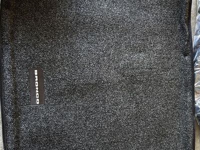 Genuine Ford Bronco Front Floor Mat Liner - Dark Gray Carpet