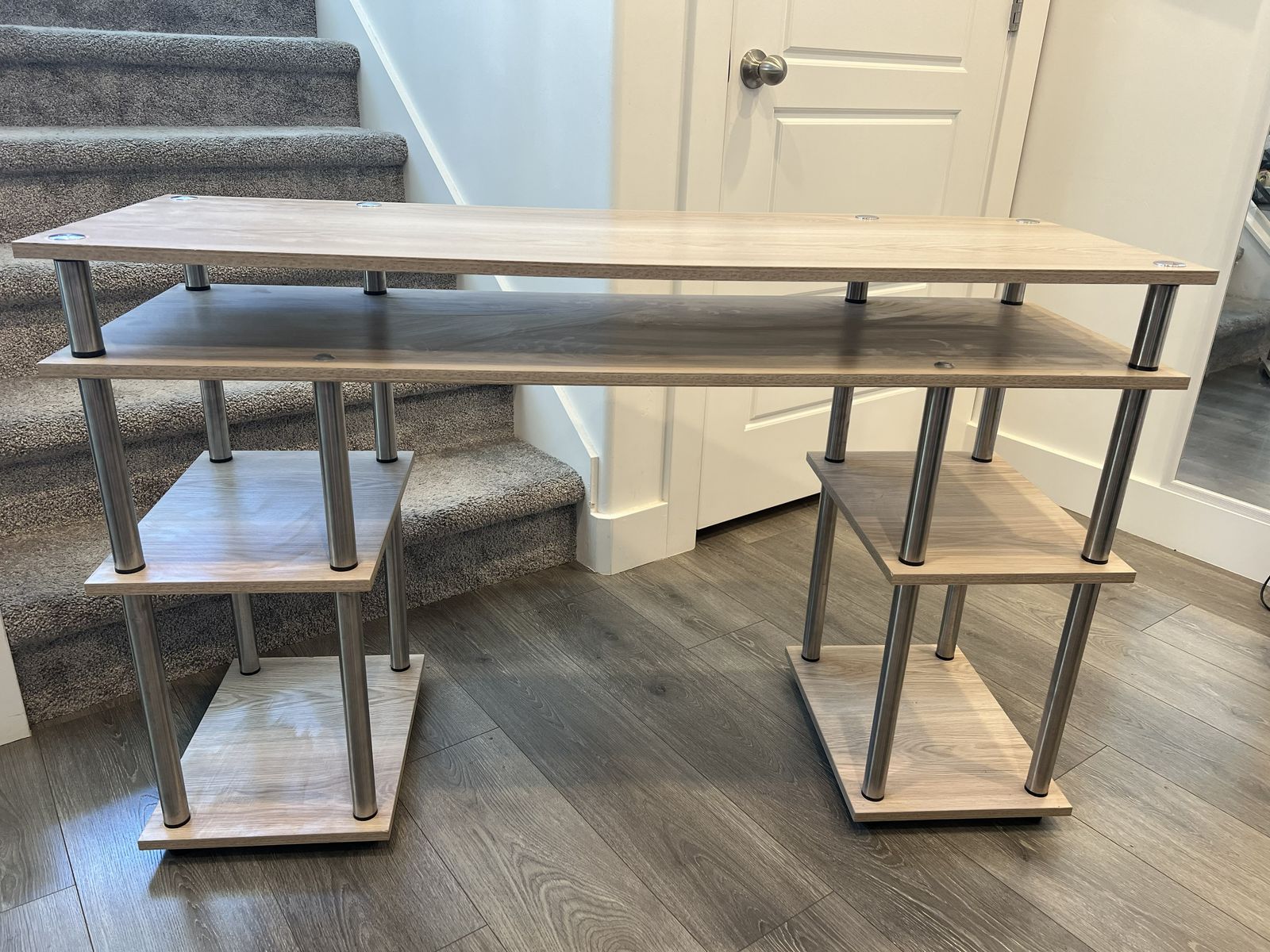 Modern Wood & Metal Desk 47"