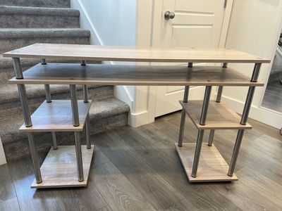 Modern Wood & Metal Desk 47"