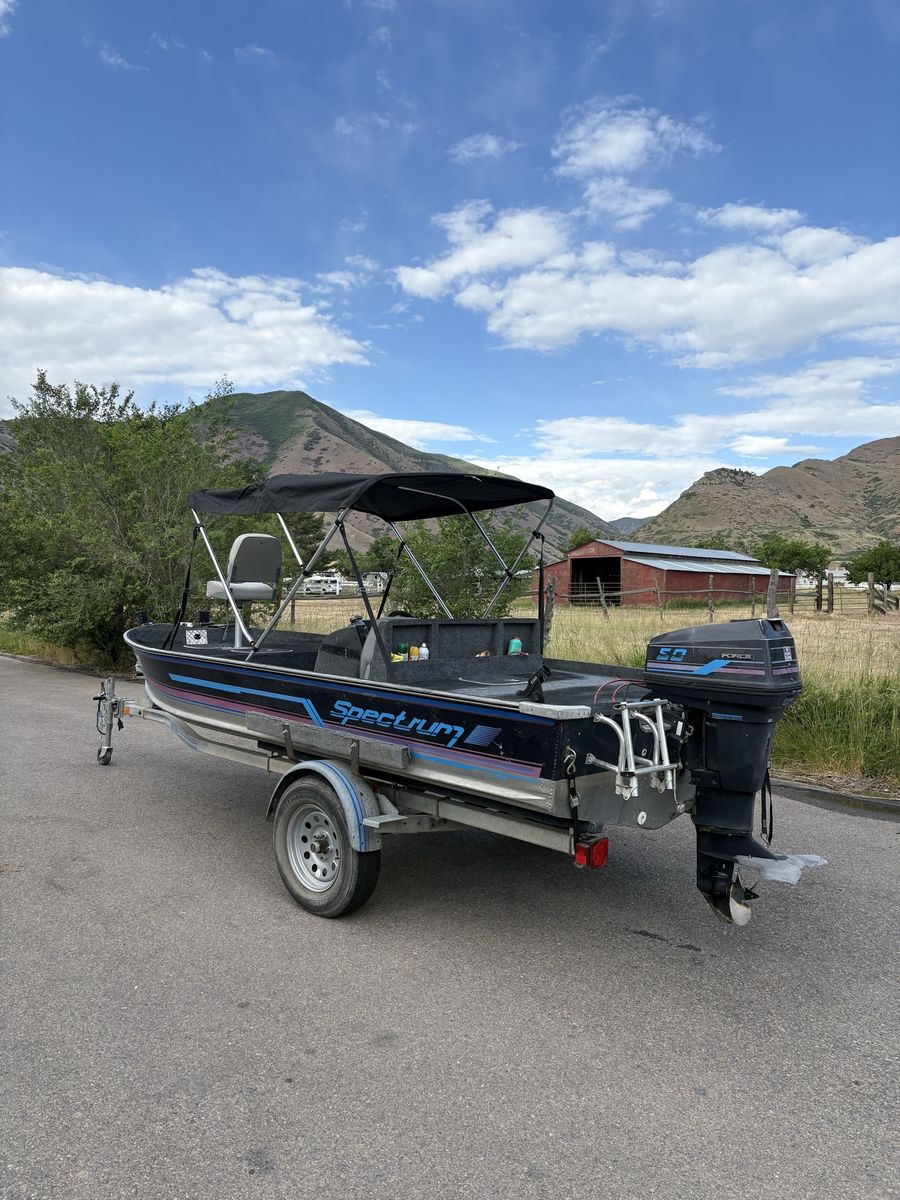 Spectrum aluminum fishing boat