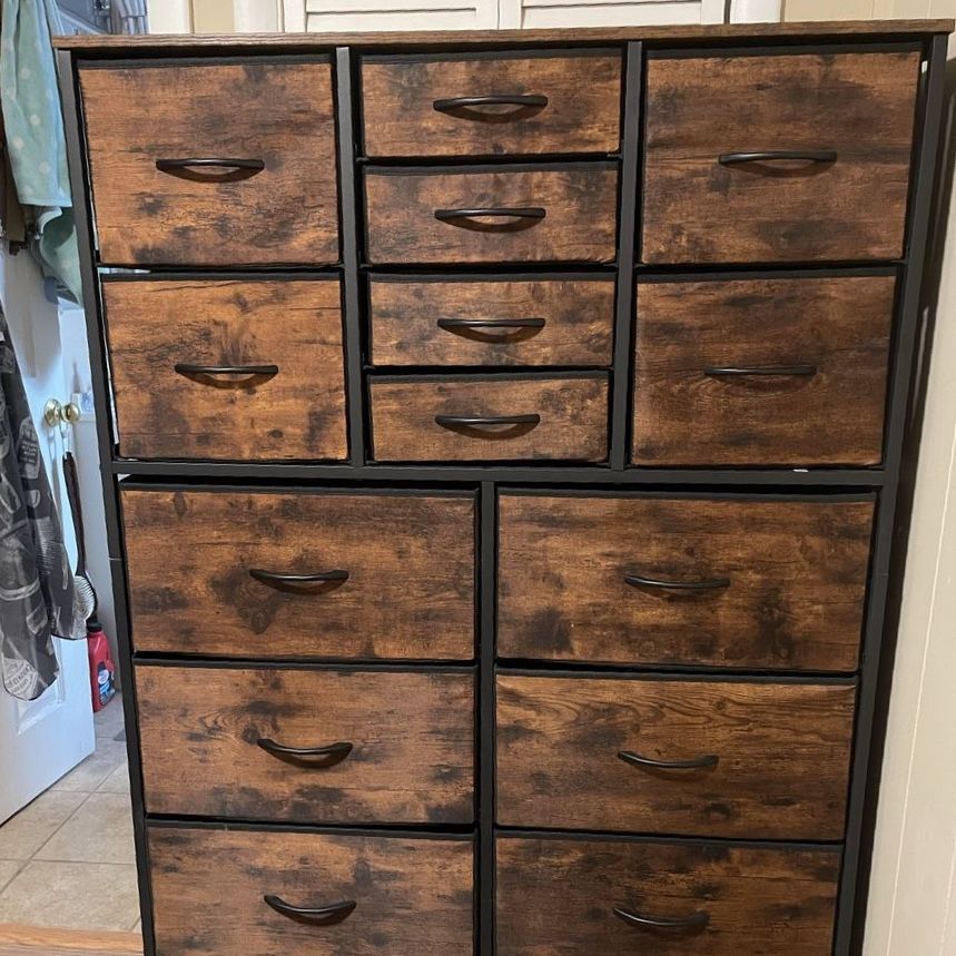 Tall 16-Drawer Dresser