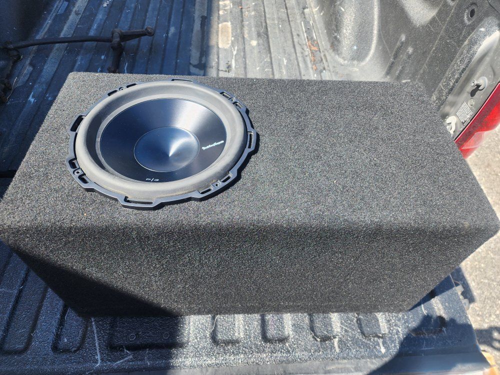 Rockford Fosgate Punch P3 12" Dual 4 Ohm Subwoofer in A-Trend 12" Single Vented SPL Enclosure new