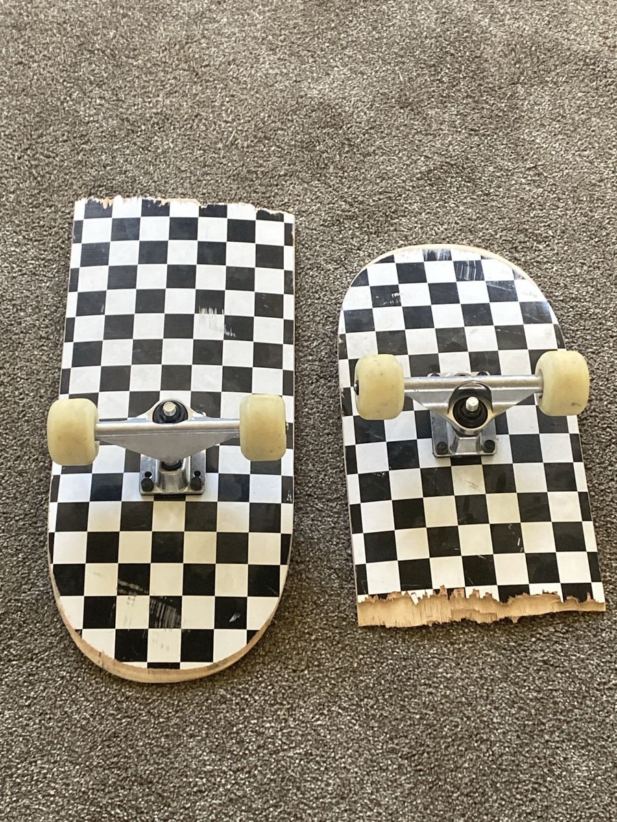 Used Checkered Skateboards - For parts or decoration