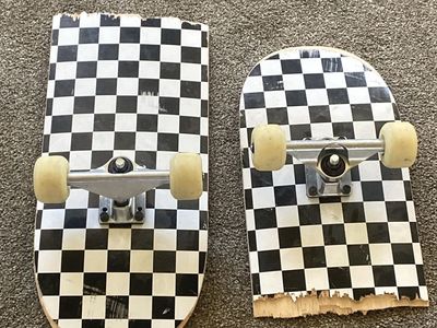 Used Checkered Skateboards - For parts or decoration