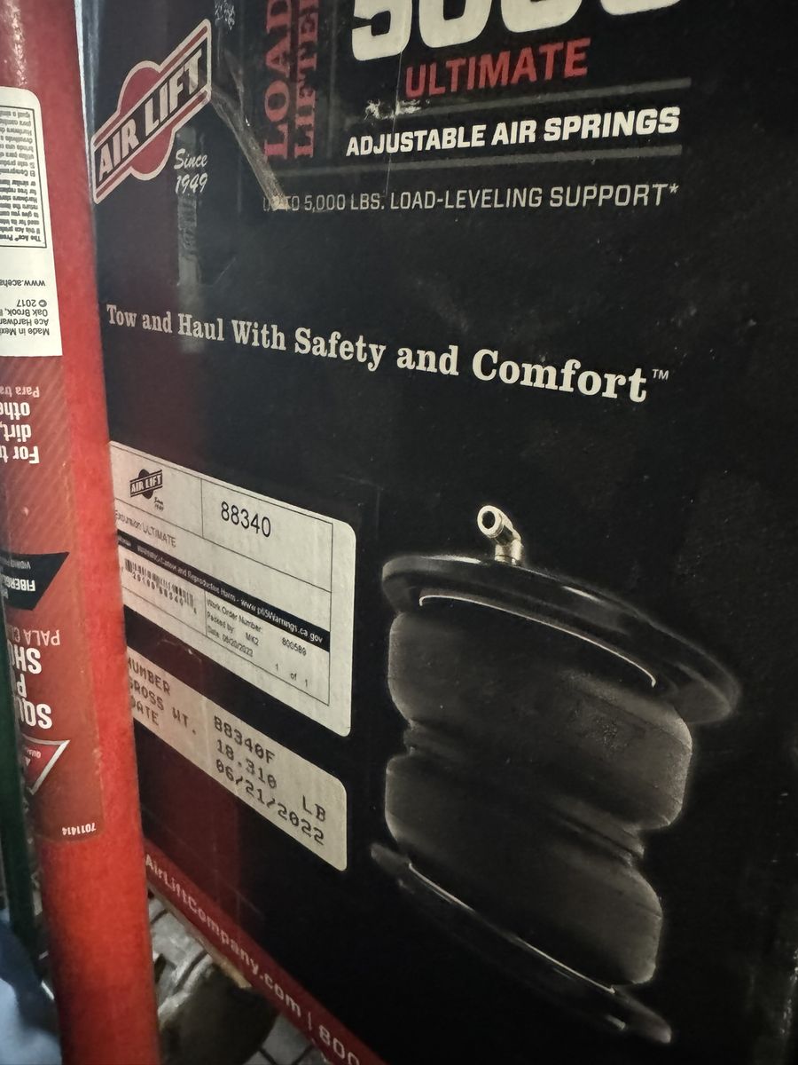 Air Lift 88340 Ford Excursion Air bag system