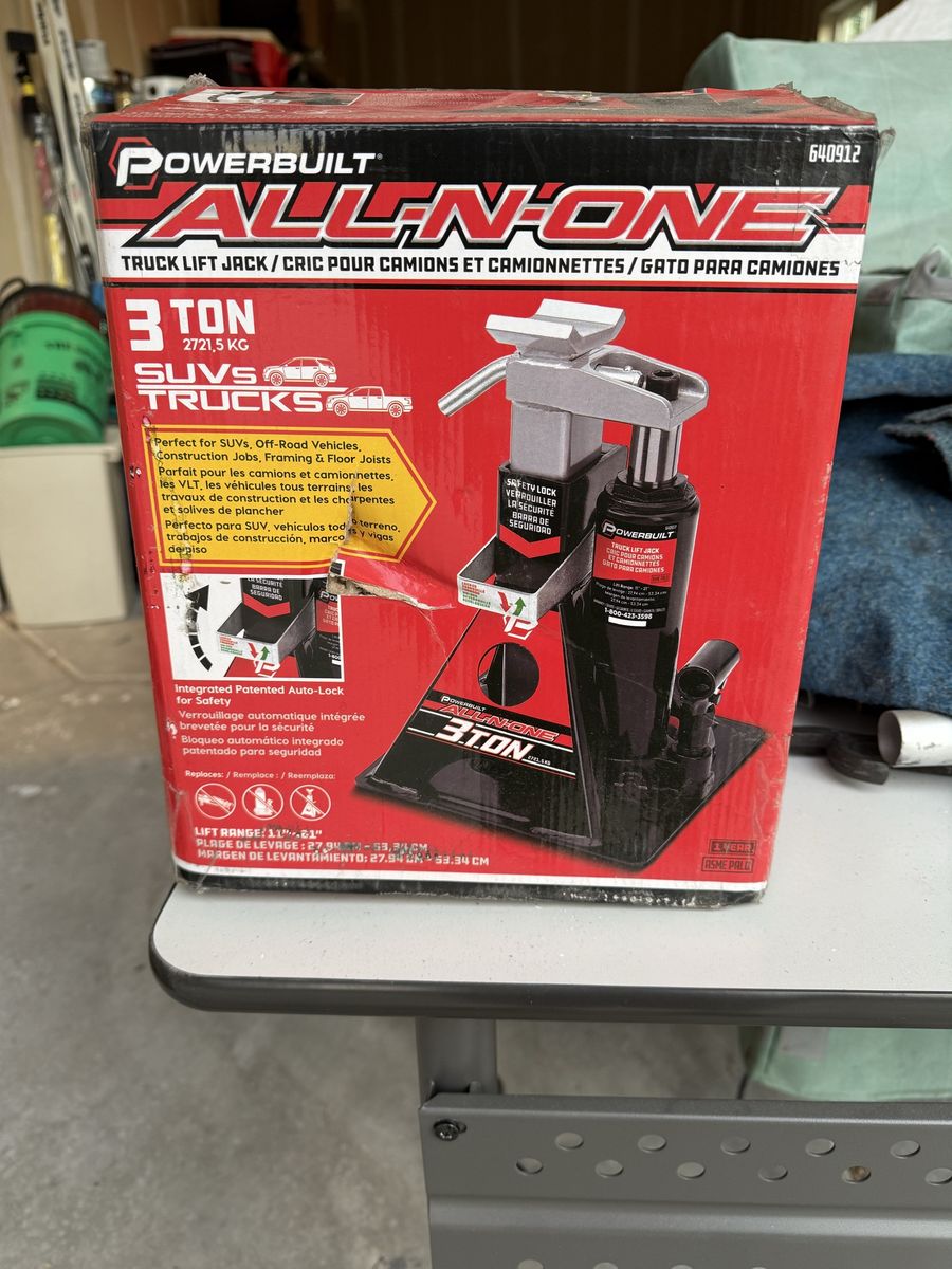 Powerbuilt All-in-One 3 Ton Bottle Jack & Jack Stand for Trucks & SUVs - 640912