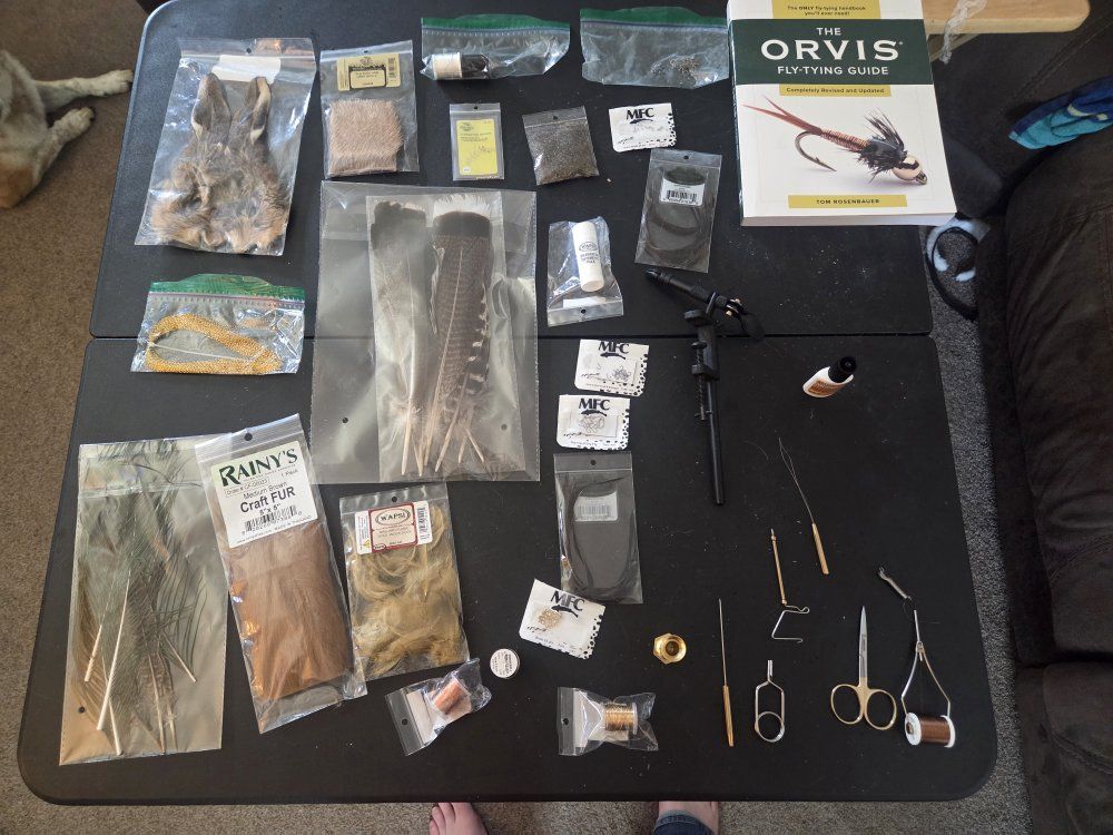 Fly Tying Set and Materials