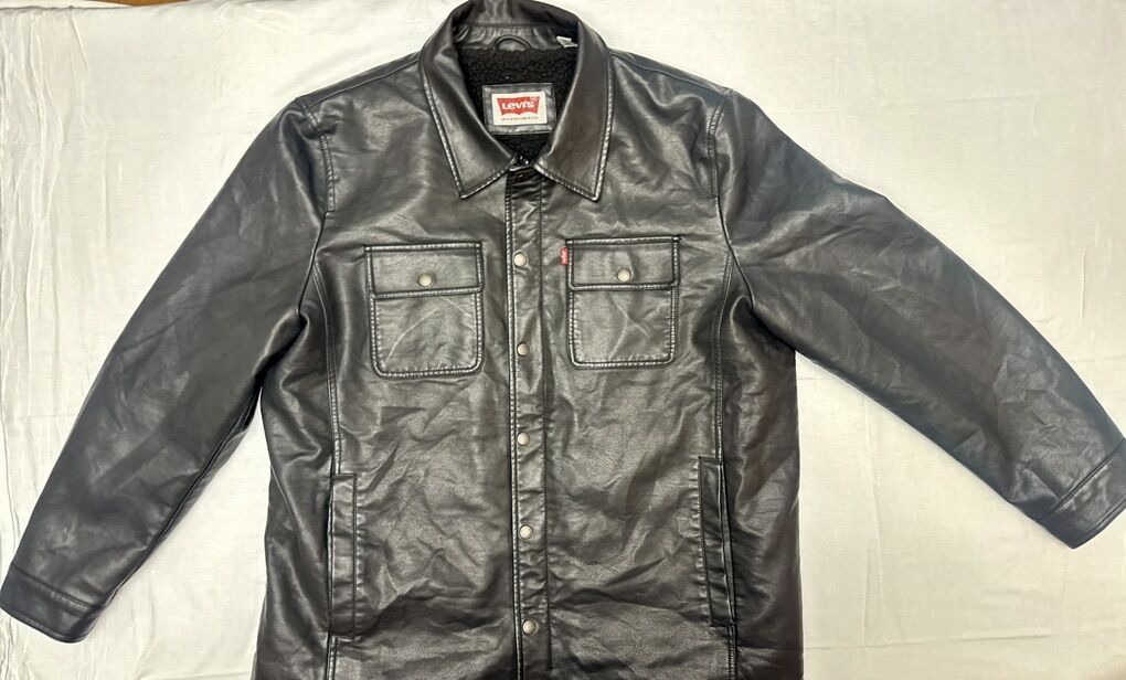 Levi's Sherpa-Lined Faux Leather Jacket-XL