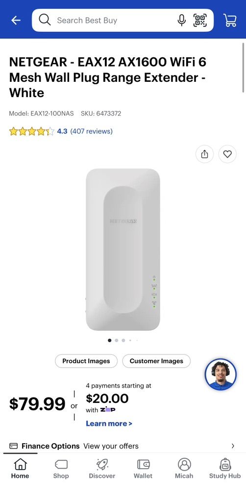 Wifi 6 Mesh Extender