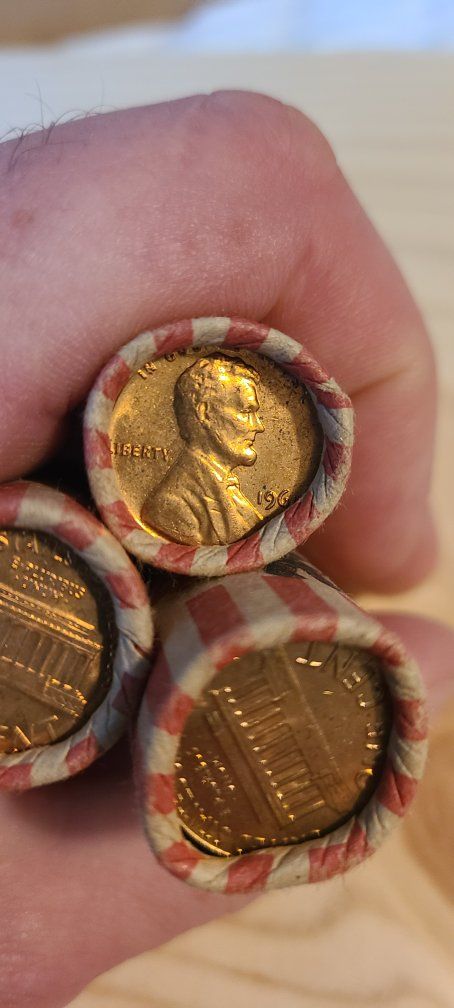 1961 p uncirculated Lincoln penny roll