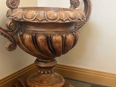 Pair Of Wooden designed Planters