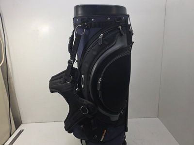Oakley Golf Stand Bag Black/Navy Blue with 3-Way Divider and Multiple Pockets