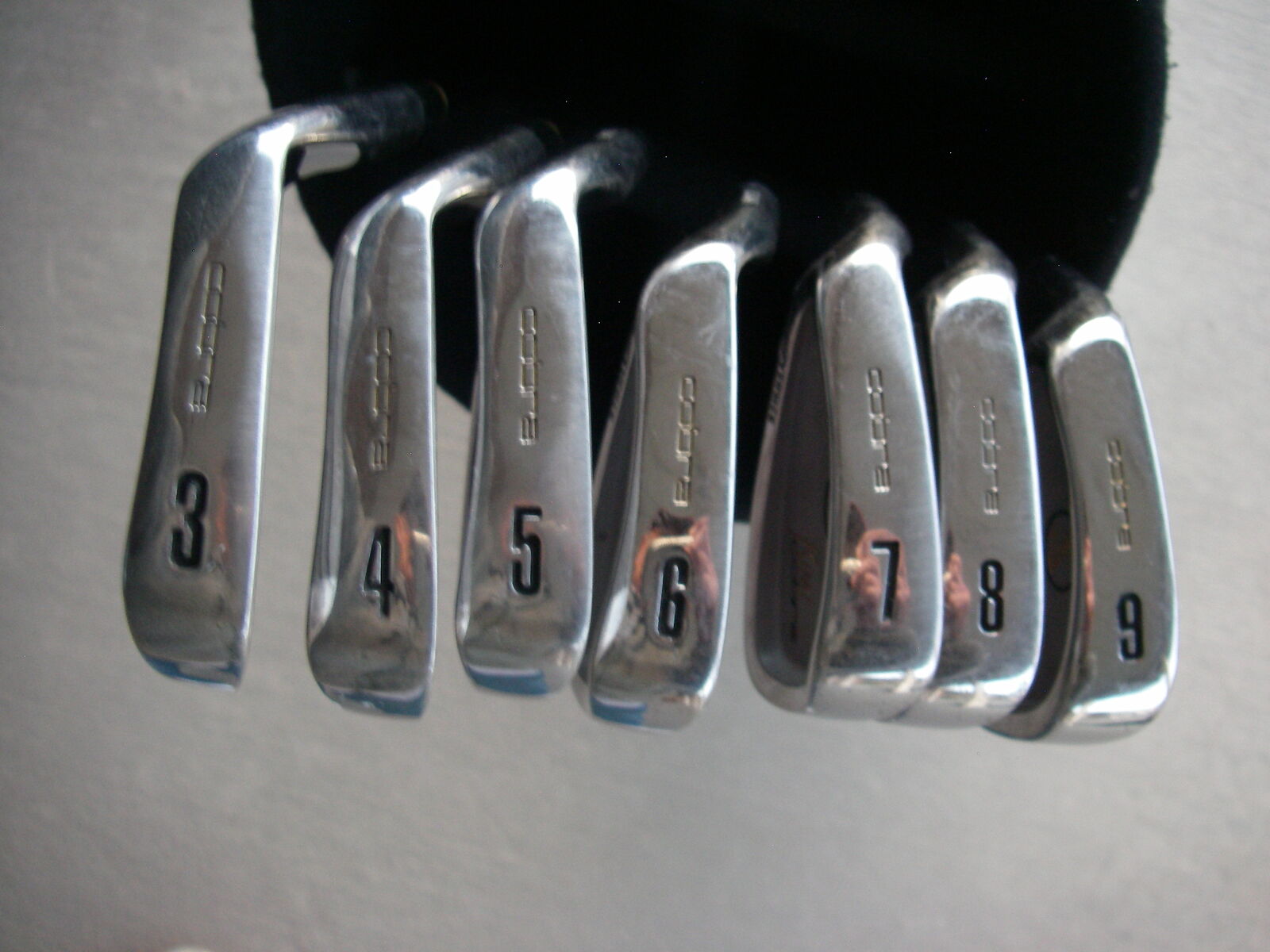 Left Hand Mens KING COBRA OVERSIZE Golf Clubs Irons Set, Steel Shafts, Firm Flex, Std Length, LH