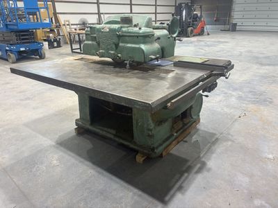 Vintage Mattison No. 202 Straight Line Rip Saw Heavy Industrial Woodworking Machinery. 230v 3 ph. Runs good. 208-709-7428