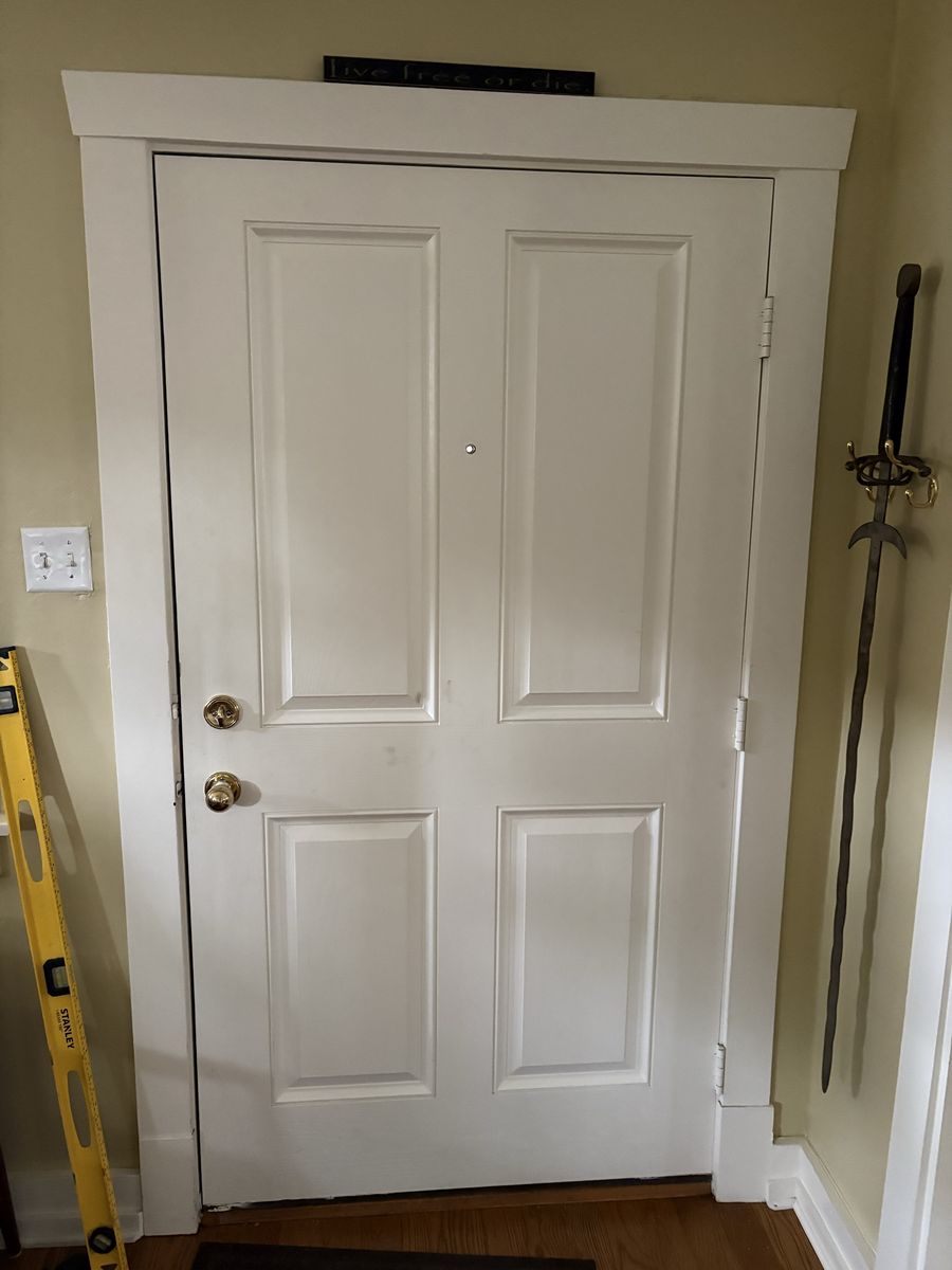 Nice insulated stainable door slab. 42” x 78 1/4