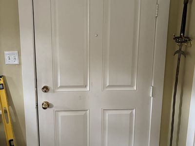 Nice insulated stainable door slab. 42” x 78 1/4