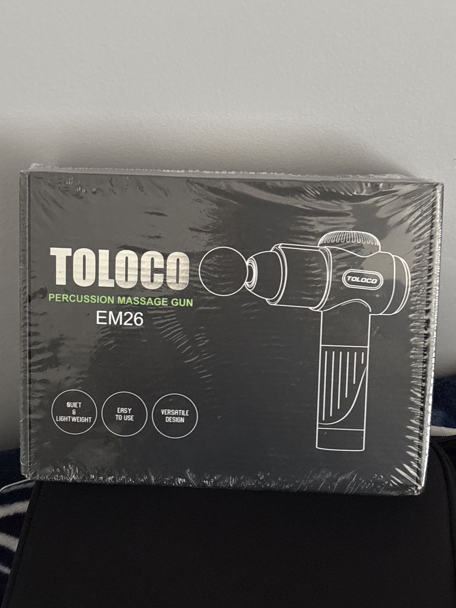 TOLOCO EM26 Percussion Massage Gun - Quiet, Lightweight, Easy to Use, Versatile Design