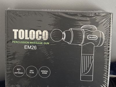 TOLOCO EM26 Percussion Massage Gun - Quiet, Lightweight, Easy to Use, Versatile Design