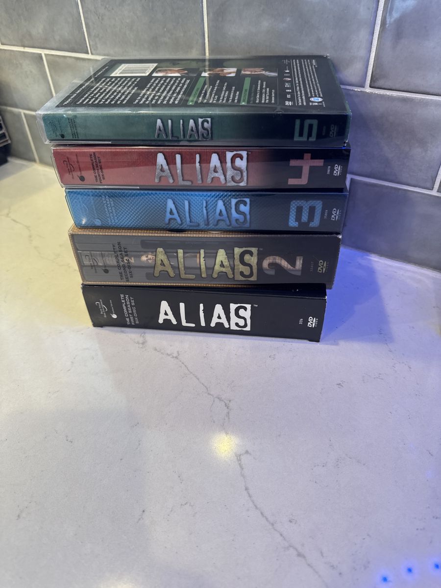 Alias Complete Series DVD Set Seasons 1-5, Action-Packed Spy Thriller TV Show