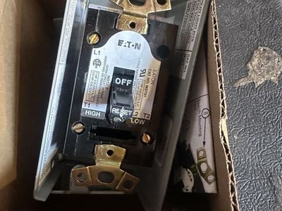 Eaton MST01SN 1 Pole NEMA 1 Manual Motor Starter Switch MST01