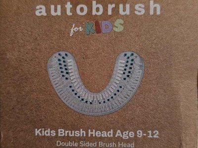 Autobrush for Kids Brush Head Age 9-12 Double Sided GumDefend Bristles Blue Fade Indicator