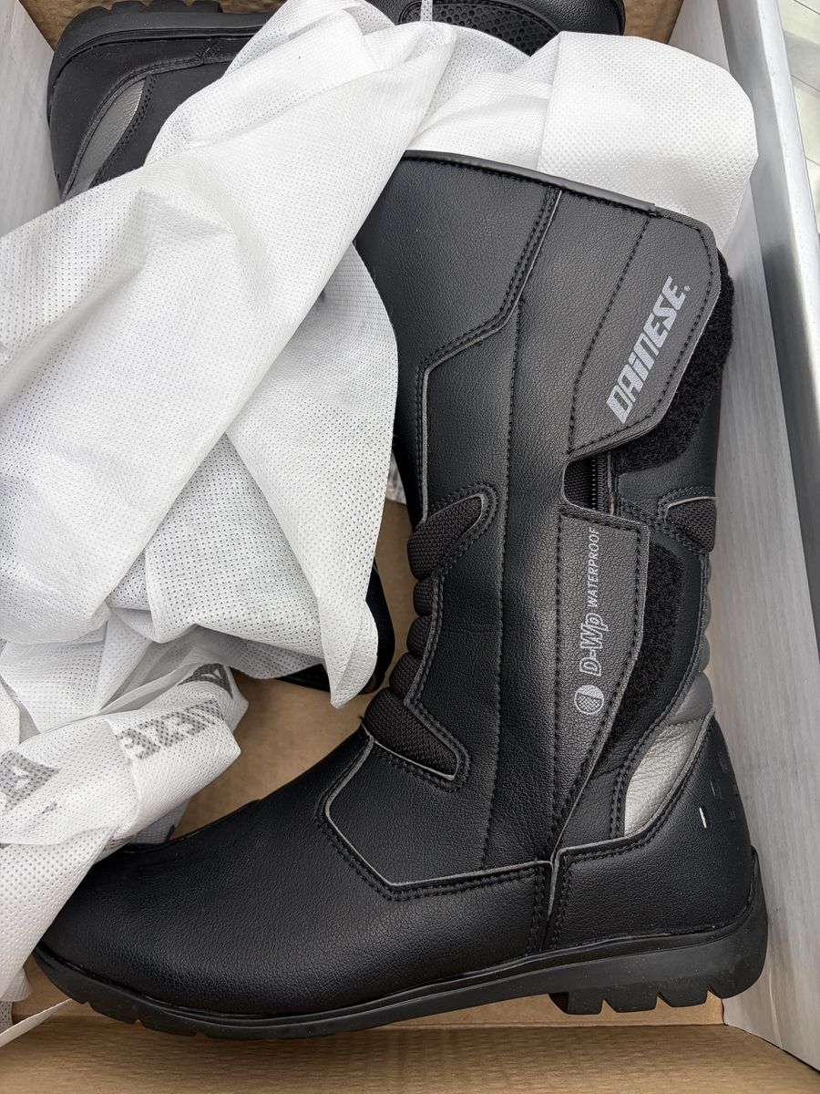 Dainese Tempest Lady D-WP Waterproof Boots - Black/Carbon, Size 37