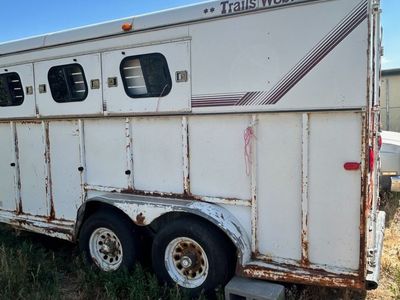 Trails West Horse Trailer - White, Dual Axle, Used