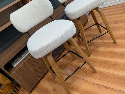 NEW 2 Counter Height Swivel Bar Stools - Sold as Pair