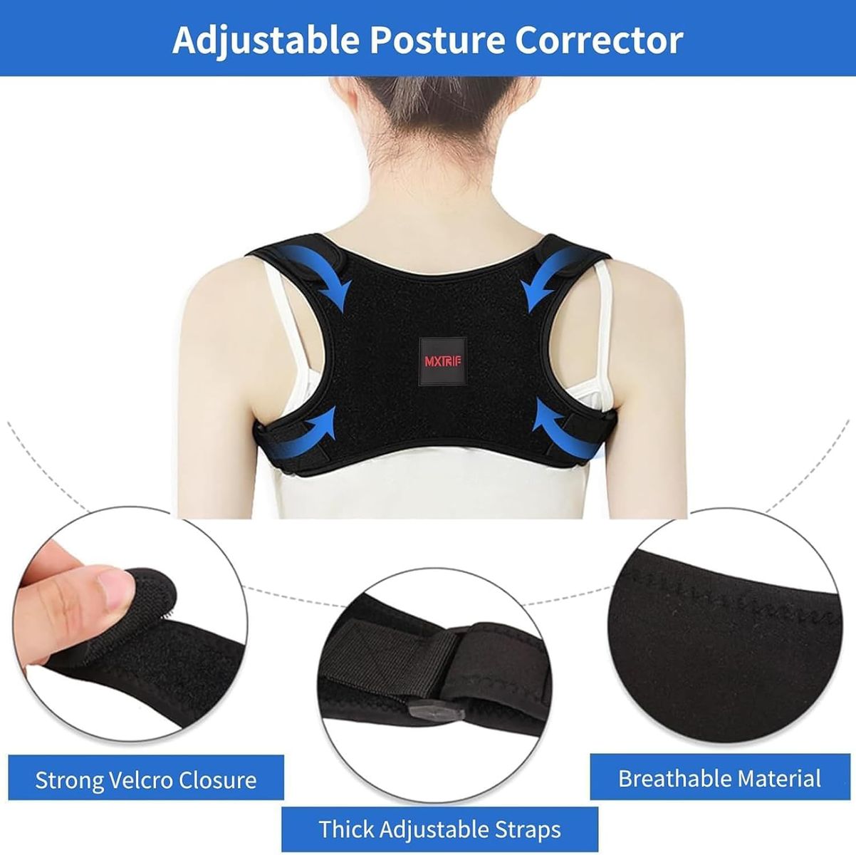 NEW Posture Corrector for Women and Men, Adjustable Back Brace