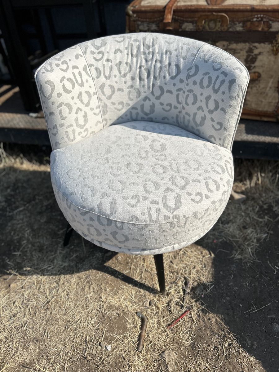 Leopard print chair