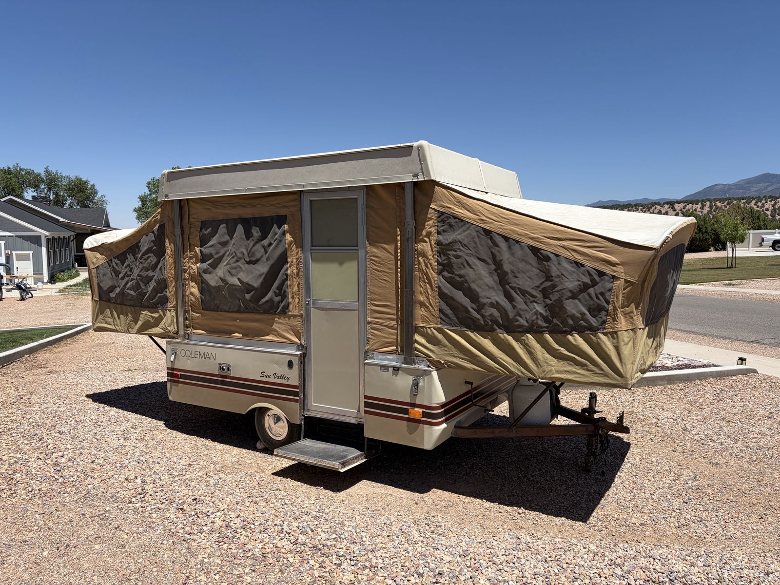 Coleman Sun Valley Pop-Up Travel Trailer - Well-Maintained & Ready for Adventure